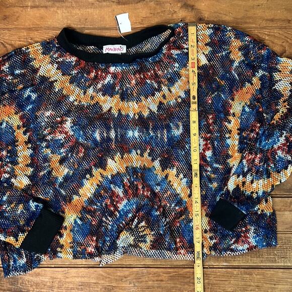 Women’s Madrags cropped long sleeve mesh top size XL NWT new - Picture 2 of 7